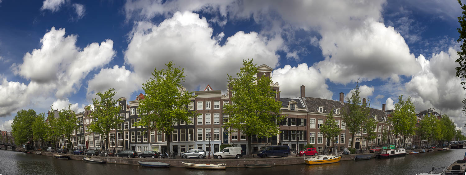 Prinsengracht met wolken, Amsterdam
