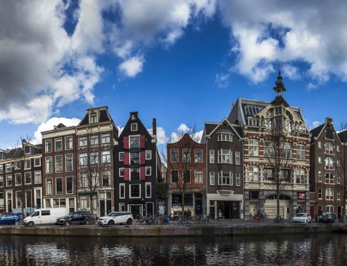 Prinsengracht met wolken